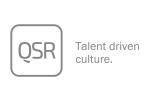 Customer QSR Consulting logo in gray